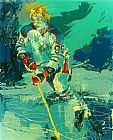 Leroy Neiman The Great Gretzky painting